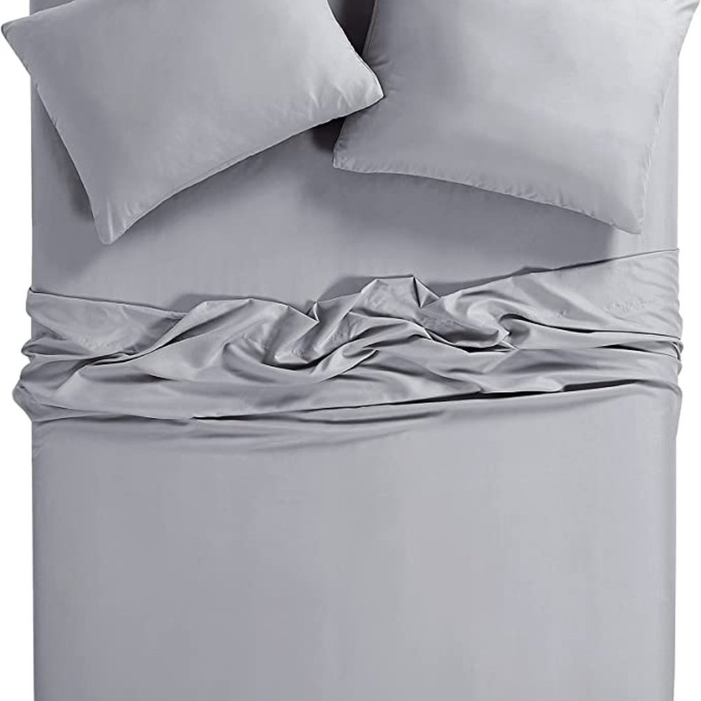 *SALE* Well Being 300-Thread-Count Oxywash 4-Piece Sheet Set, King 5858 - Picture 2 of 3